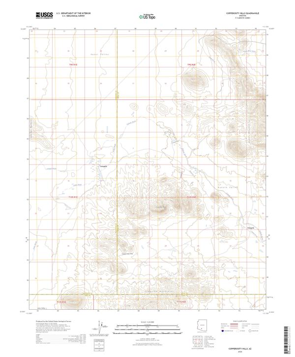 Copperosity Hills, AZ — USGS 7.5-minute topo (2026)