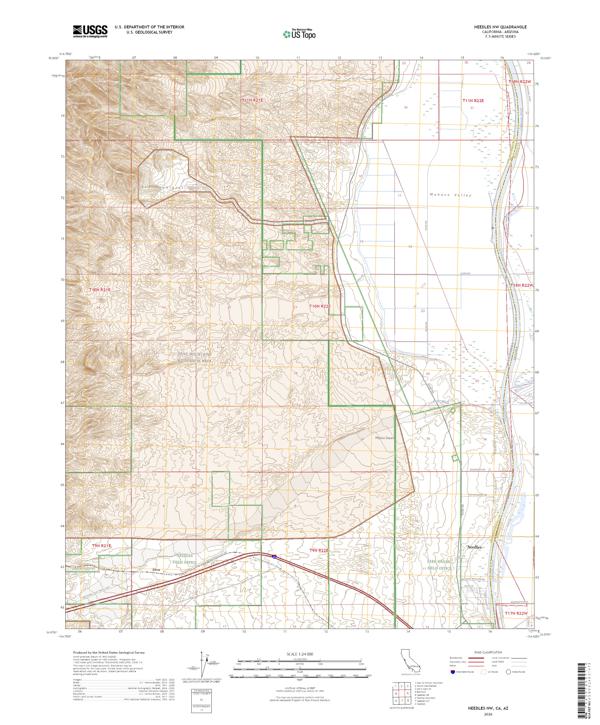 Needles NW, CA-AZ — USGS 7.5-minute topo (2026)