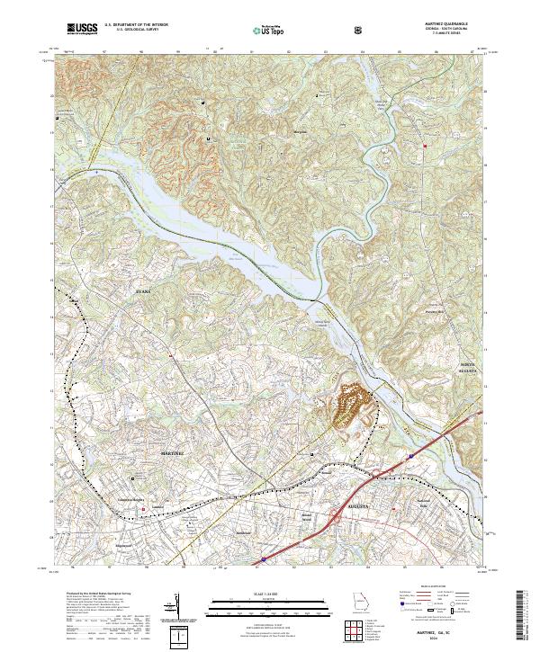 Martinez, GA-SC — USGS 7.5-minute topo (2024)