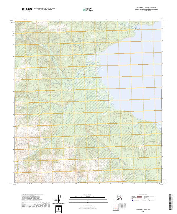 Tanacross A-4 SW, AK — USGS 7.5-minute topo (2024)