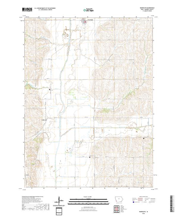 Randolph, IA — USGS 7.5-minute topo (2022)
