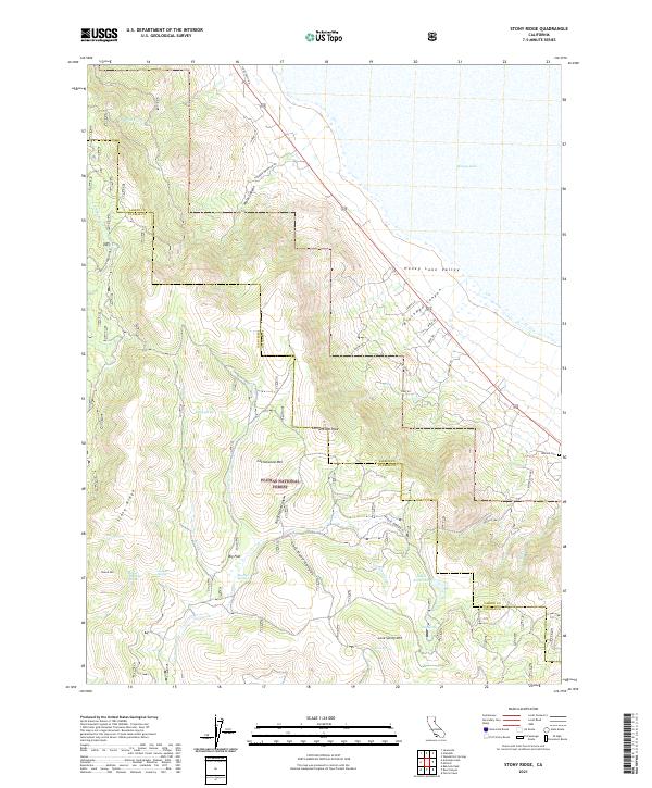 Stony Ridge, CA — USGS 7.5-minute topo (2021)