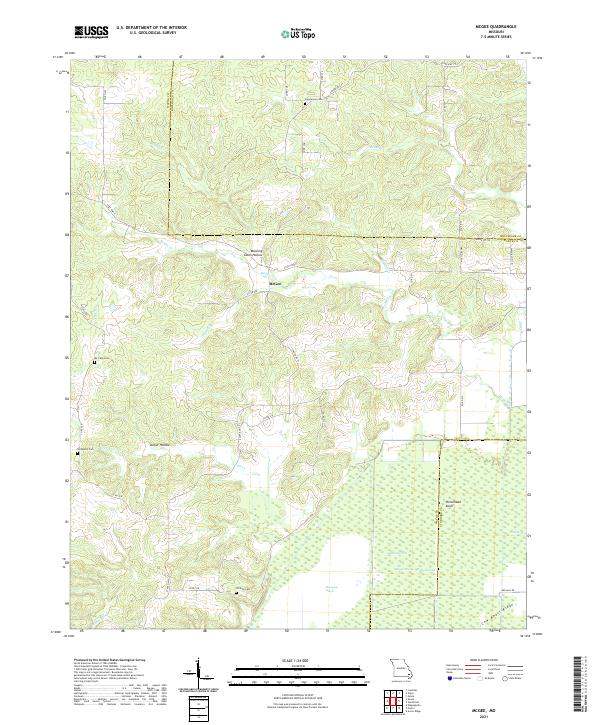 McGee, MO — USGS 7.5-minute topo (2021)