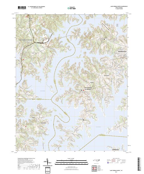 Lake Norman North, NC — USGS 7.5-minute topo (2023)