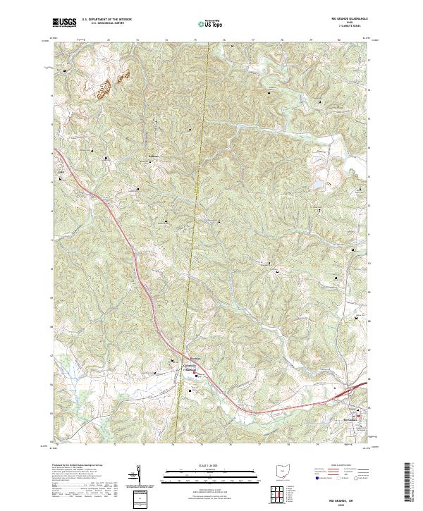 Rio Grande, OH — USGS 7.5-minute topo (2023)