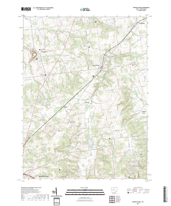 Rushsylvania, OH — USGS 7.5-minute topo (2023)