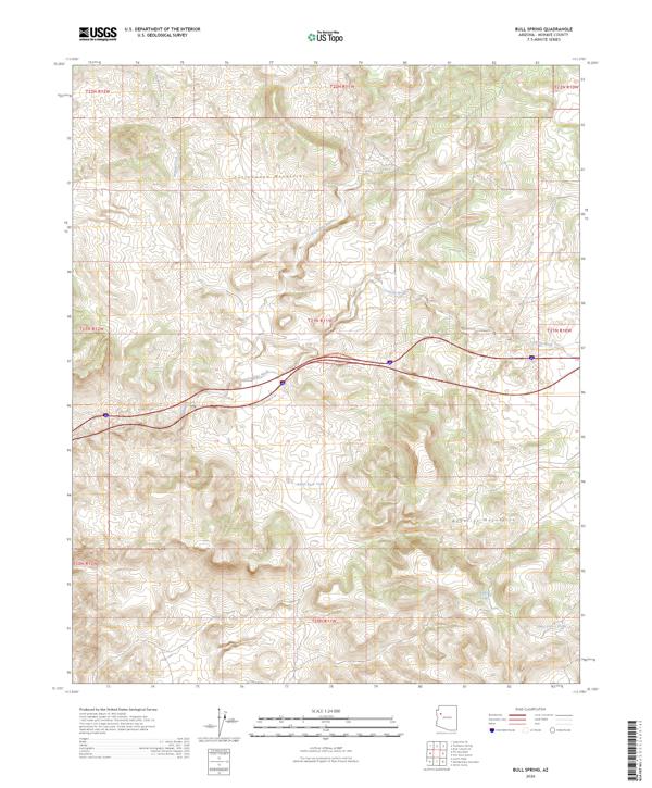 Bull Spring, AZ — USGS 7.5-minute topo (2026)