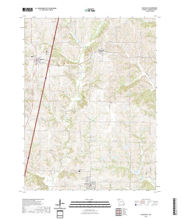 Eagleville, MO — USGS 7.5-minute topo (2021)