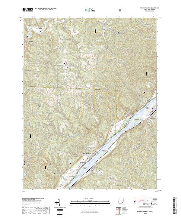 New Matamoras, OH-WV — USGS 7.5-minute topo (2023)