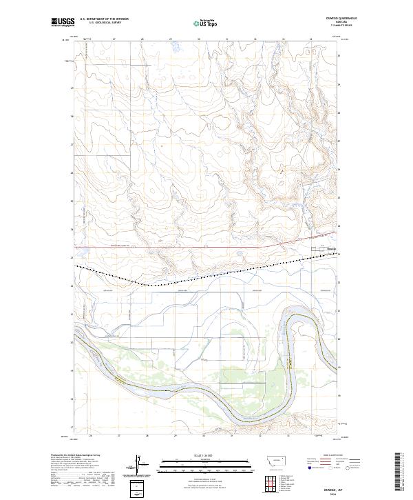 Oswego, MT — USGS 7.5-minute topo (2024)