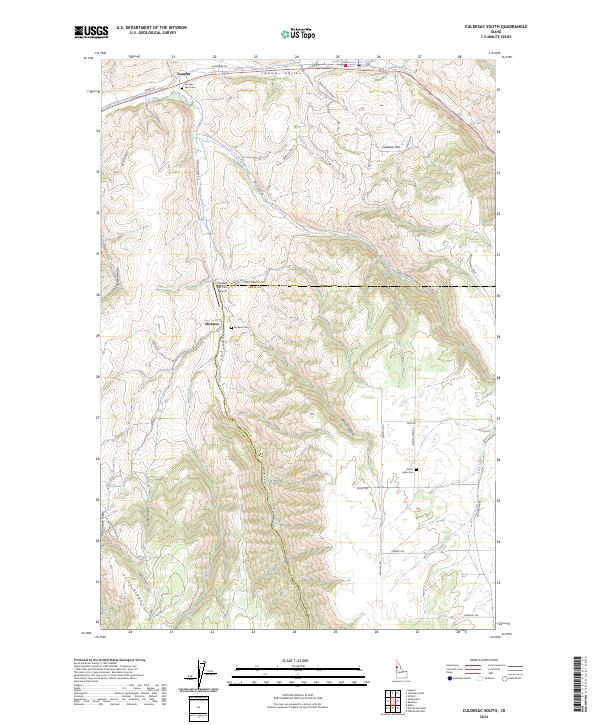 Culdesac South, ID — USGS 7.5-minute topo (2024)