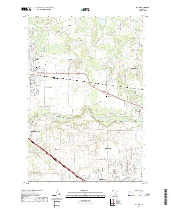 Big Lake, MN — USGS 7.5-minute topo (2022)