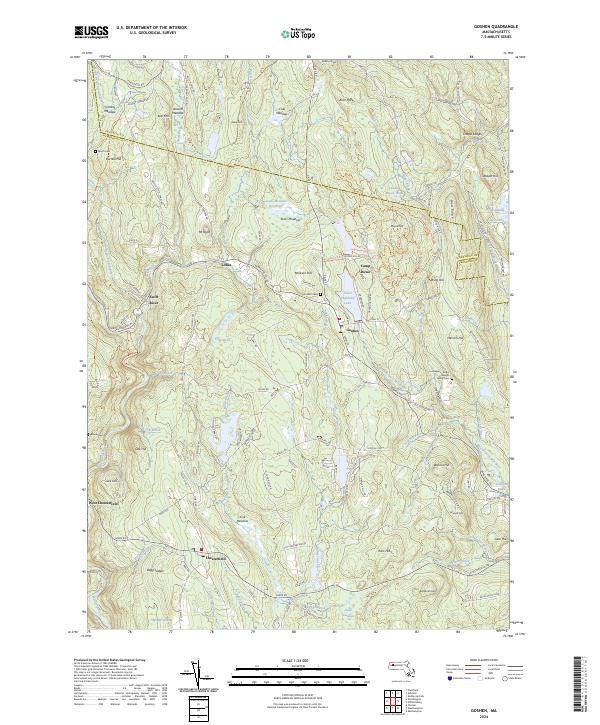 Goshen, MA — USGS 7.5-minute topo (2024)
