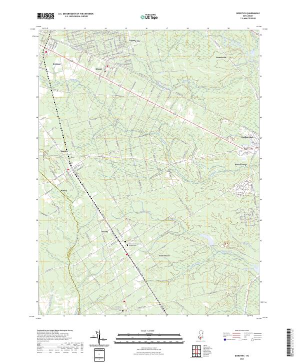 Dorothy, NJ — USGS 7.5-minute topo (2023)
