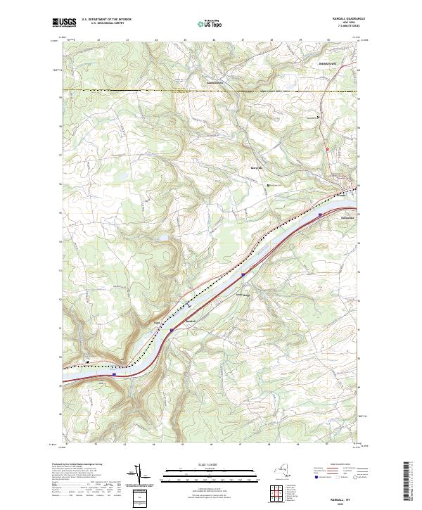 Randall, NY — USGS 7.5-minute topo (2023)