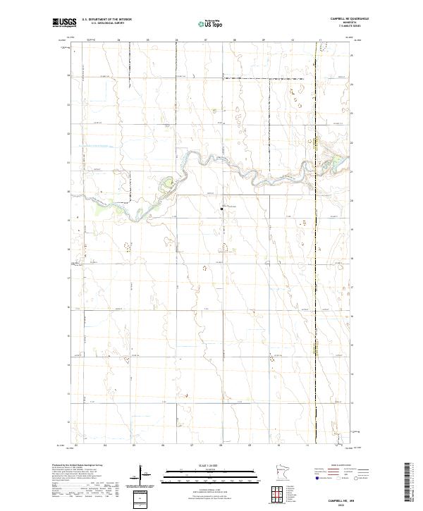 Campbell NE, MN — USGS 7.5-minute topo (2022)