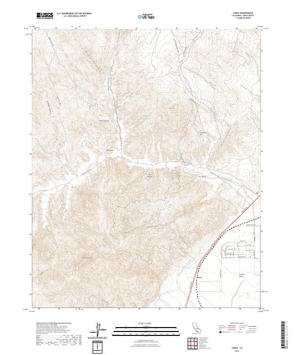 Cinco, CA — USGS 7.5-minute topo (2021)