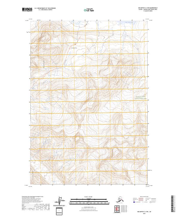 McCarthy C-3 SW, AK — USGS 7.5-minute topo (2023)