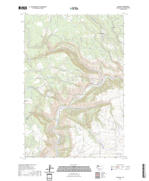 Klickitat, WA — USGS 7.5-minute topo (2023)