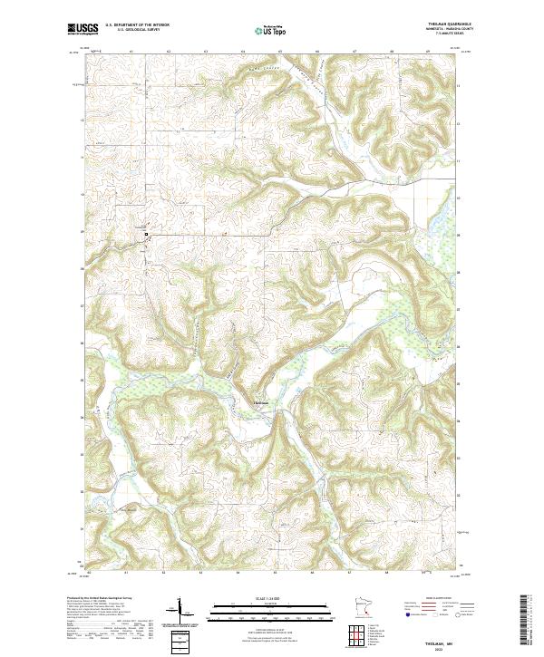 Theilman, MN — USGS 7.5-minute topo (2022)