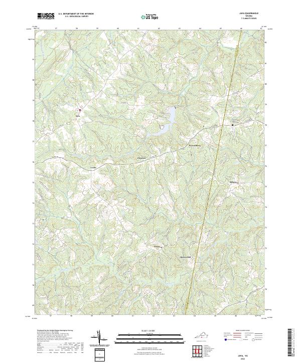 Java, VA — USGS 7.5-minute topo (2022)
