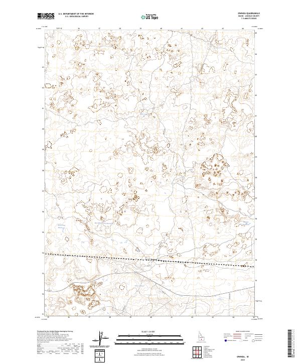 Owinza, ID — USGS 7.5-minute topo (2023)
