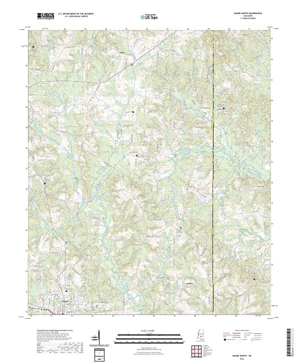 Magee North, MS — USGS 7.5-minute topo (2024)