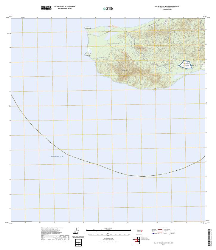 Isla De Vieques West OE S, PR — USGS 7.5-minute topo (2024)