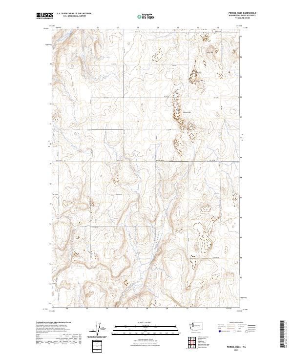 Piersol Hills, WA — USGS 7.5-minute topo (2023)