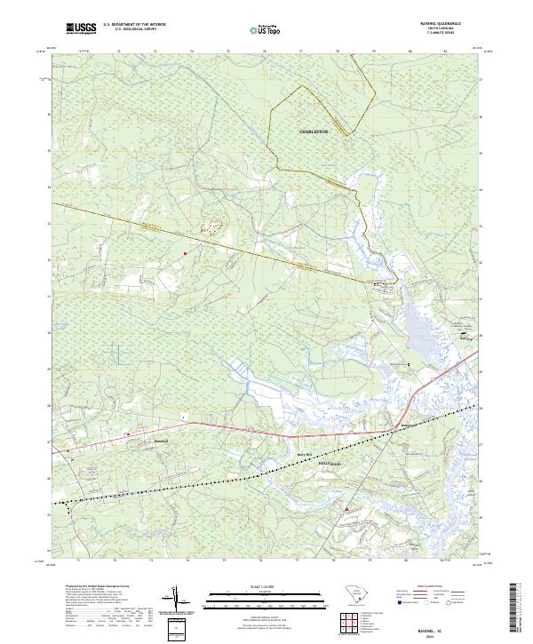 Ravenel, SC — USGS 7.5-minute topo (2024)