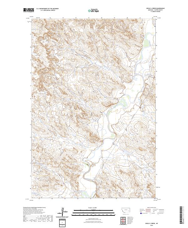Circle L Creek, MT — USGS 7.5-minute topo (2024)