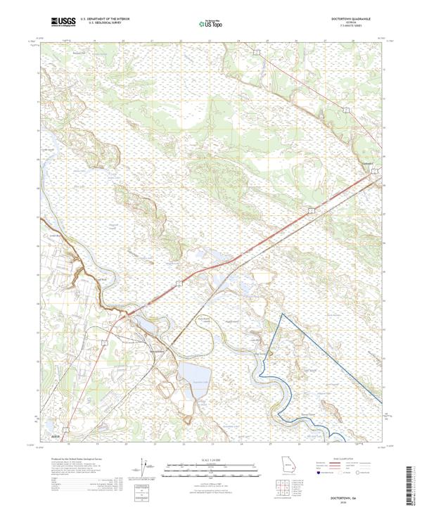 Doctortown, GA — USGS 7.5-minute topo (2026)
