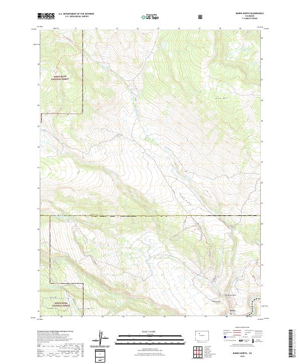 Burns North, CO — USGS 7.5-minute topo (2022)