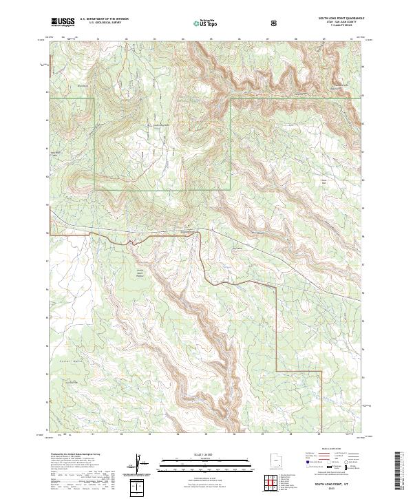 South Long Point, UT — USGS 7.5-minute topo (2023)