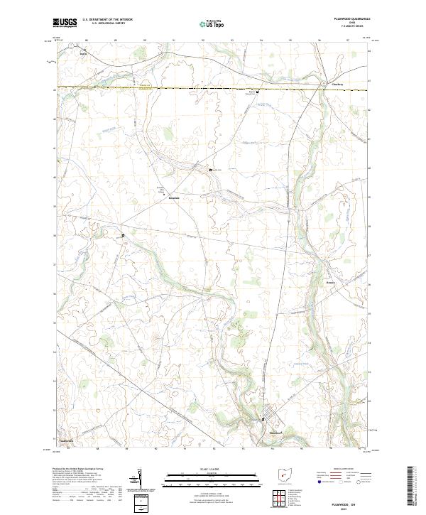 Plumwood, OH — USGS 7.5-minute topo (2023)