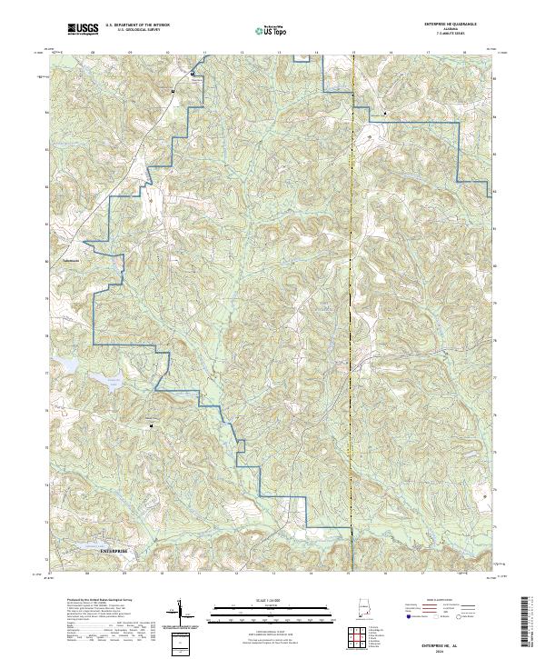 Enterprise NE, AL — USGS 7.5-minute topo (2024)