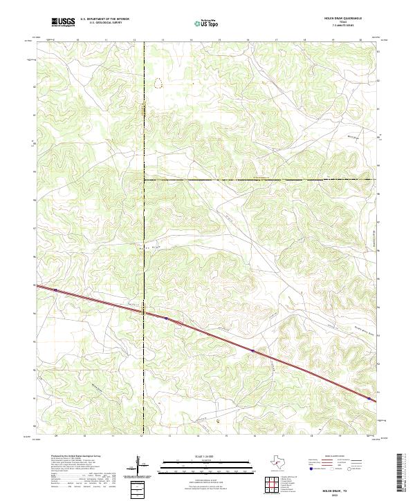 Nolen Draw, TX — USGS 7.5-minute topo (2022)