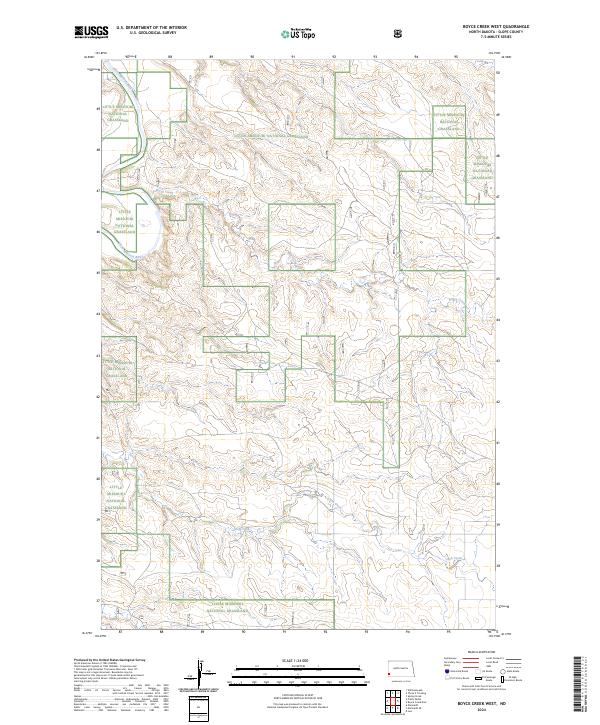 Boyce Creek West, ND — USGS 7.5-minute topo (2024)