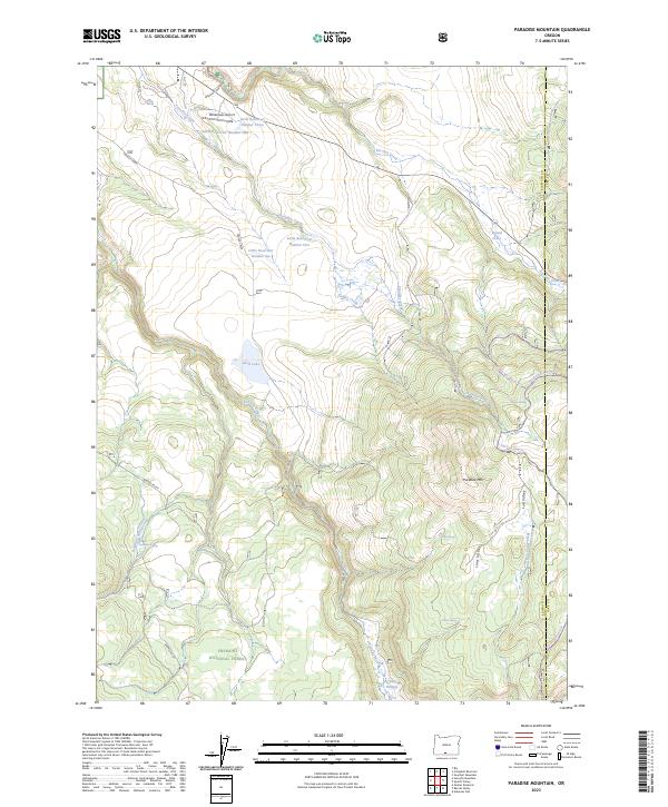 Paradise Mountain, OR — USGS 7.5-minute topo (2023)
