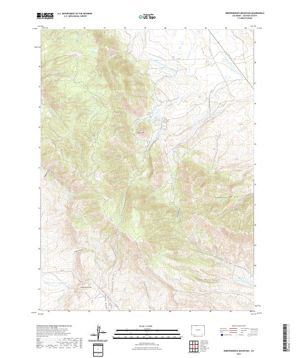 Independence Mountain, CO — USGS 7.5-minute topo (2022)