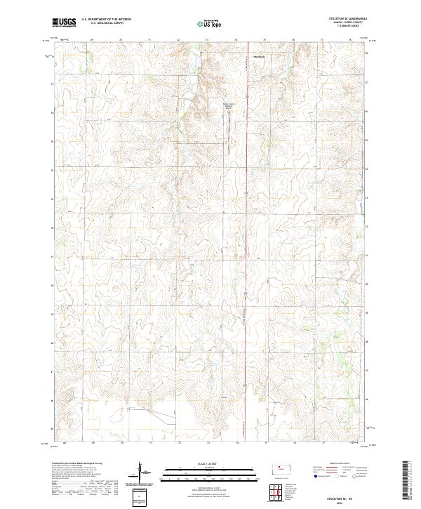 Stockton SE, KS — USGS 7.5-minute topo (2022)