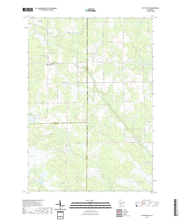 City Point NE, WI — USGS 7.5-minute topo (2022)