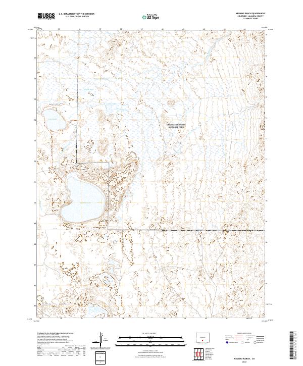 Medano Ranch, CO — USGS 7.5-minute topo (2022)