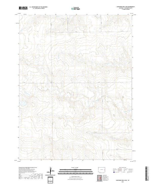Cheyenne Wells NW, CO — USGS 7.5-minute topo (2022)