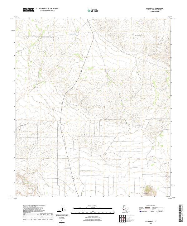 Dog Canyon, TX — USGS 7.5-minute topo (2022)