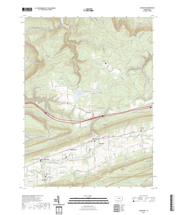 Loganton, PA — USGS 7.5-minute topo (2023)