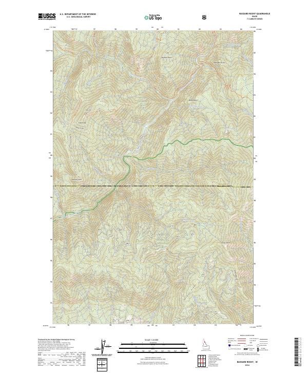 Buzzard Roost, ID — USGS 7.5-minute topo (2024)