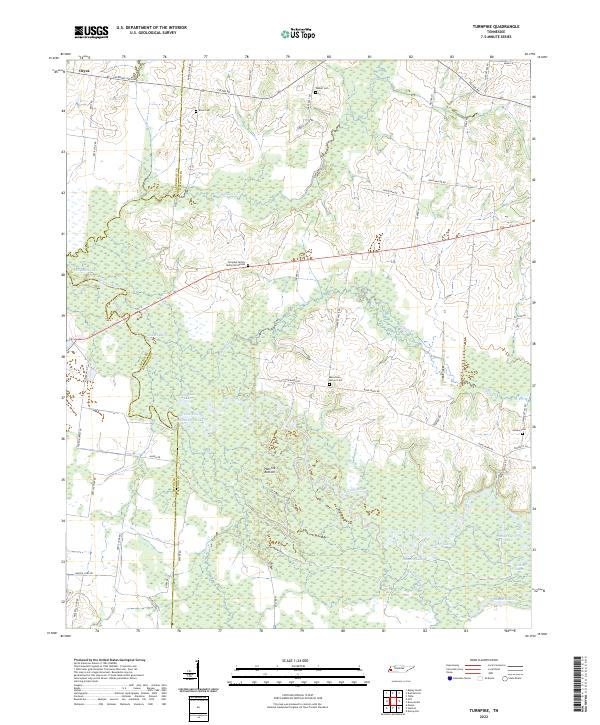 Turnpike, TN — USGS 7.5-minute topo (2022)