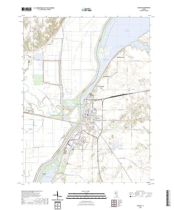 Havana, IL — USGS 7.5-minute topo (2024)