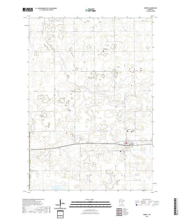 Gibbon, MN — USGS 7.5-minute topo (2022)